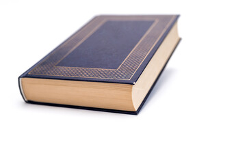 Literature concept with book on white surface, focusing on wisdom and ideas. books represent timeless value of knowledge and art of storytelling.