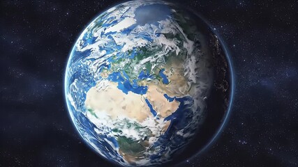 Stunning 3D Animation of Earth Viewed from Space - Cosmic Journey in High Definition