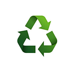 Obraz premium Recycling recycle eco-friendly environment sustainability green energy renewable clean energy symbol icon with 3D gradient arrows forming a circular shape on a transparent background