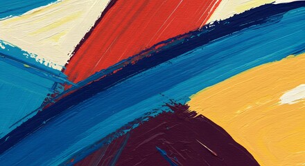Bold and Abstract Diagonal Paint Strokes