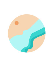 vector illustration of a human hand holding a globe