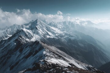 Fototapeta premium Majestic mountain vistas showcasing breathtaking scenery for nature lovers and adventure travelers