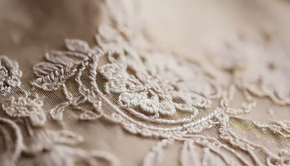 Intricate White Lace Textures &ndash; Close-Up and Pattern Strip, 