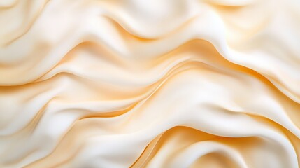 Obraz premium Elegant Flowing Fabric Texture in Soft Cream and White Shades