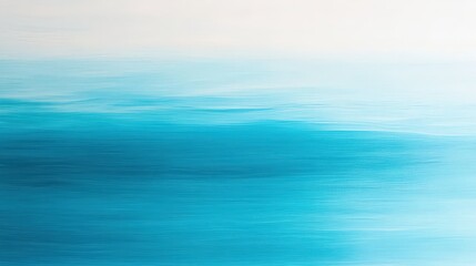 Obraz premium Tranquil Blue Ocean Waves and Soft Sky Blending in Harmony