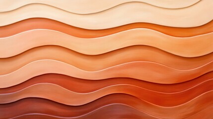 Abstract Waves of Earthy Tones in Warm Organic Textures
