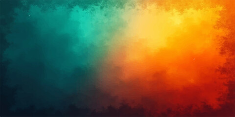 Abstract sky and fire textures with colorful grunge effects