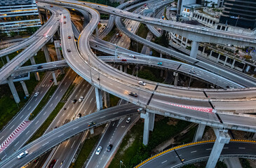 Spaghetti junction in Petaling Jaya near Kuala Lumpur, Malaysia