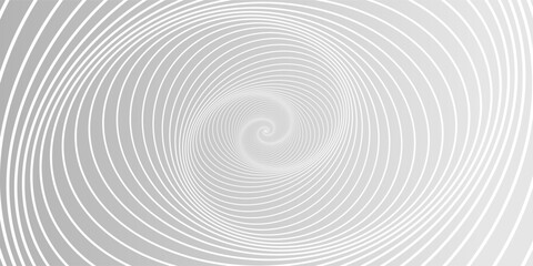 White spiral lines on a gray gradient background abstract