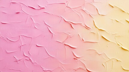 Abstract Pink and Yellow Textured Background with Wavy Patterns