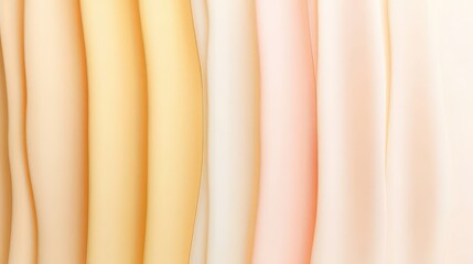 Soft Gradient Waves of Fabric in Warm Earthy Tones and Pastels