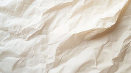 Crumpled White Paper Background Texture for Creative Projects