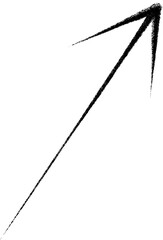 Fototapeta premium 針のような手描きの上昇やじるしアイコンイラスト