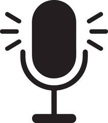 Silhouette of audio wave icon for ads symbolizing sound, music, audio, advertising, and digital marketing.