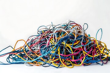 pile of colorful wires