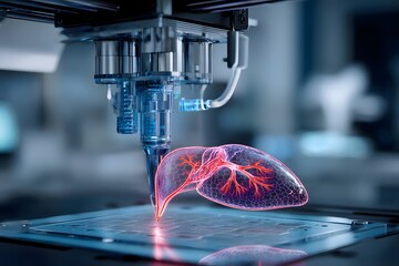 Obraz premium 3D Printing of a Human Lung