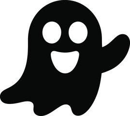 Ghost logo vector art illustration