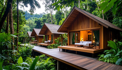 Jungle Resort Villas with Tropical Getaway.