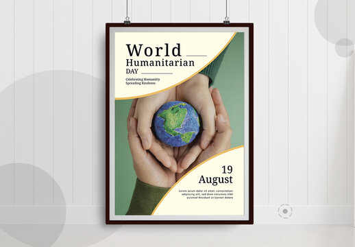 World Humanitarian Day Poster Layout
