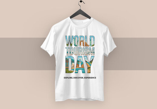 World Tourism Day T Shirt Layout