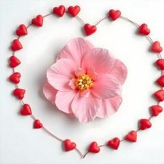 heart with flowers