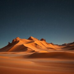 sunset in the desert
