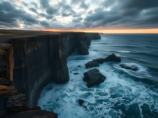 sunset over the sea