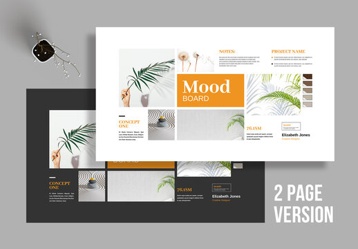 Clean Moodboard Layout Template