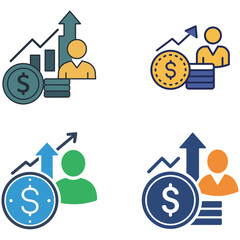 Financial Growth and Success Icons