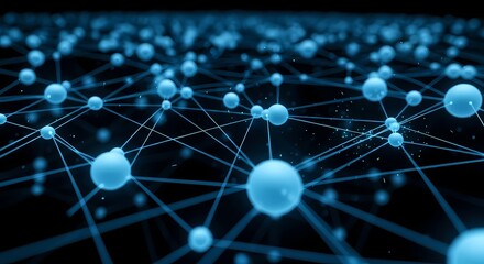 abstract blue background with network