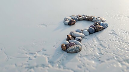 heart shaped stones