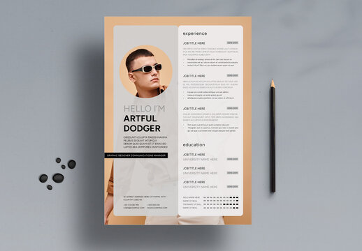 Modern Professional Resume CV Template