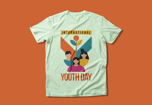 International Youth Day Tshirt Graphic Design