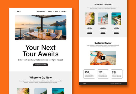 Travel Agency Email Newsletter Template