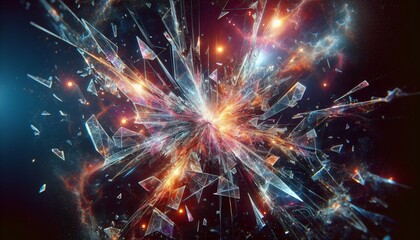 Shattered Glass Background Wallpaper