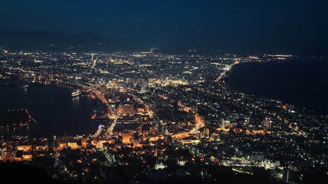 函館山から見た100万ドルの夜景
