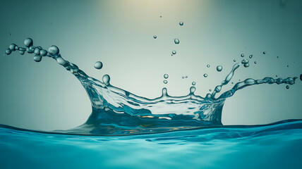 Water Crown: Capture the dynamic moment of a water crown, formed by a splash and glistening droplets. Its intricate details and aquatic essence bring a touch of nature's elegance