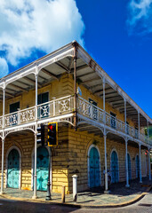 Obraz premium Charlotte Amalie, the capital of the U.S. Virgin Islands. The town retains Danish colonial architecture.