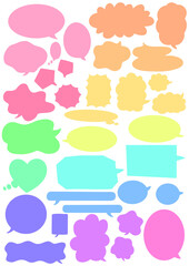 名称シンプル吹き出しカラー