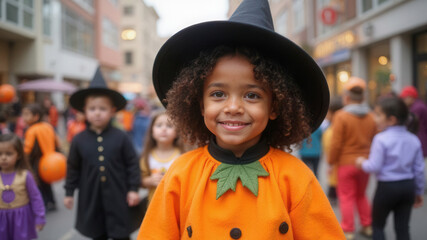 Happy halloween costume kids