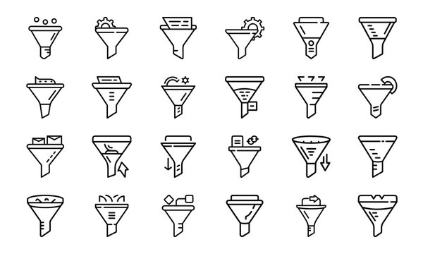 24 E-Commerce and Online Shopping Line Icons Cart, Payment, Delivery, Discount, Customer Service, Order Tracking, Return, and Loyalty Program Vector Icon Set