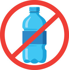 No plastic bottle symbol eco friendly choice