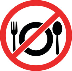 No food allowed sign