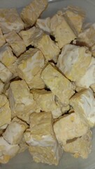 close up of a stack of firewood