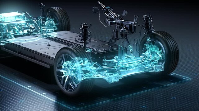 Digital Rendering of Electric Mobility Future