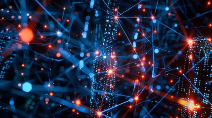 A vibrant fusion of technology, science, and design, featuring digital patterns, abstract shapes, and futuristic concepts. Dynamic waves, geometric grids, and colorful fractals create a stunning visua