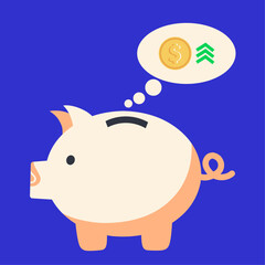 increasing the amount of savings in piggy banks