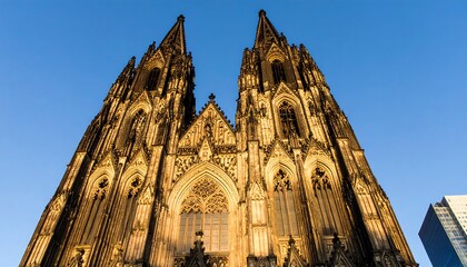 Fototapeta premium Majestic cathedral facade