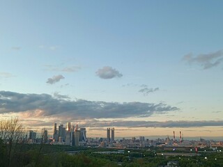 Cityscape, Moscow, Arbat, Sky, Skyline, Buildings, Architecture, Svobodskaya Architecture, Cloudy, Clear, Day, Avenue, Highway, Summer