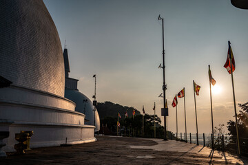 temple sri lanka during sunset